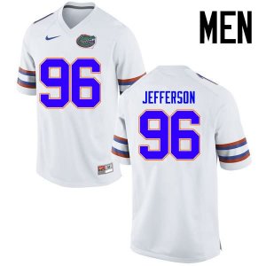 Men's Florida Gators #96 Cece Jefferson NCAA Nike White Authentic Stitched College Football Jersey FBI4762EE